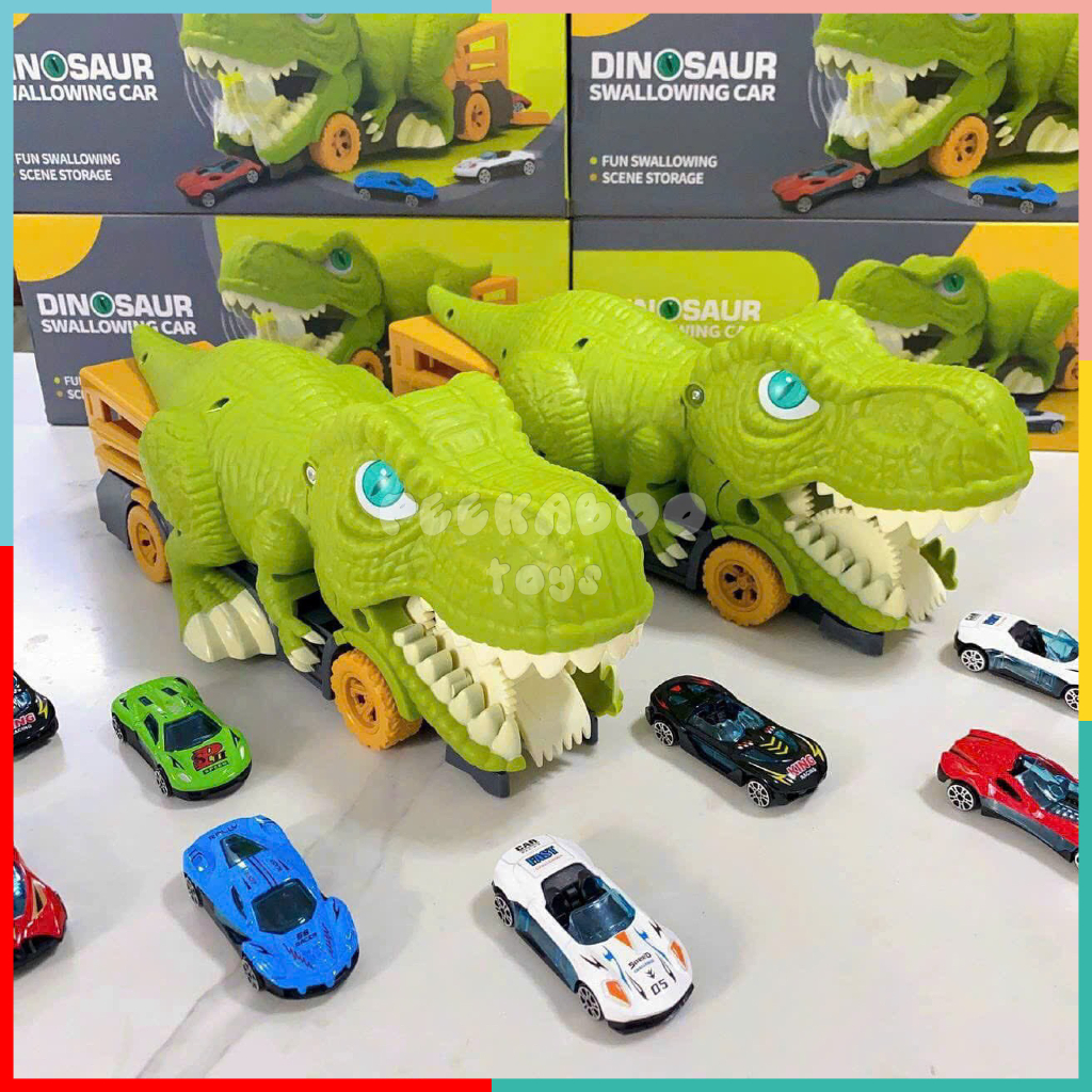Đồ chơi khủng long nuốt xe hơi peekabootoys 178A