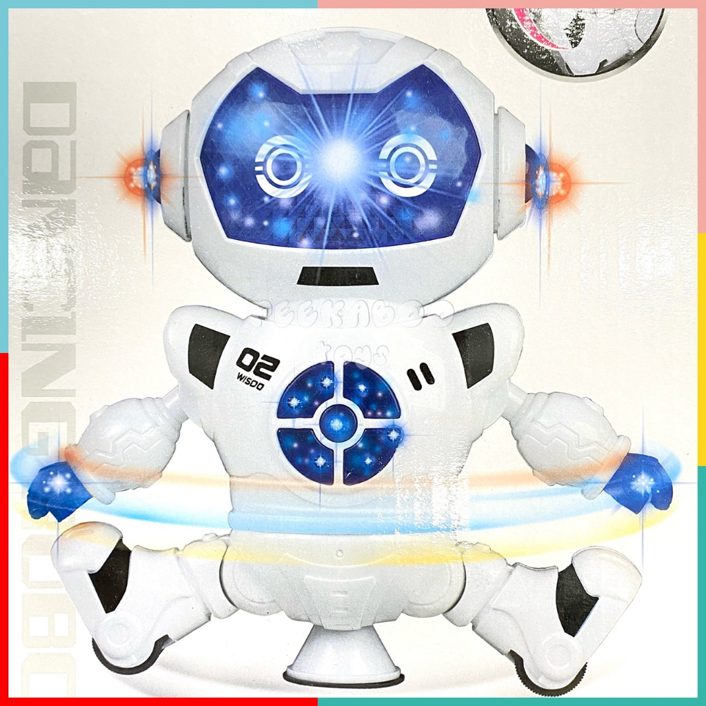 Đồ chơi mô hình Robot Xoay Có Đèn Led 696-38 đồ chơi trẻ em Peekaboo Toys
