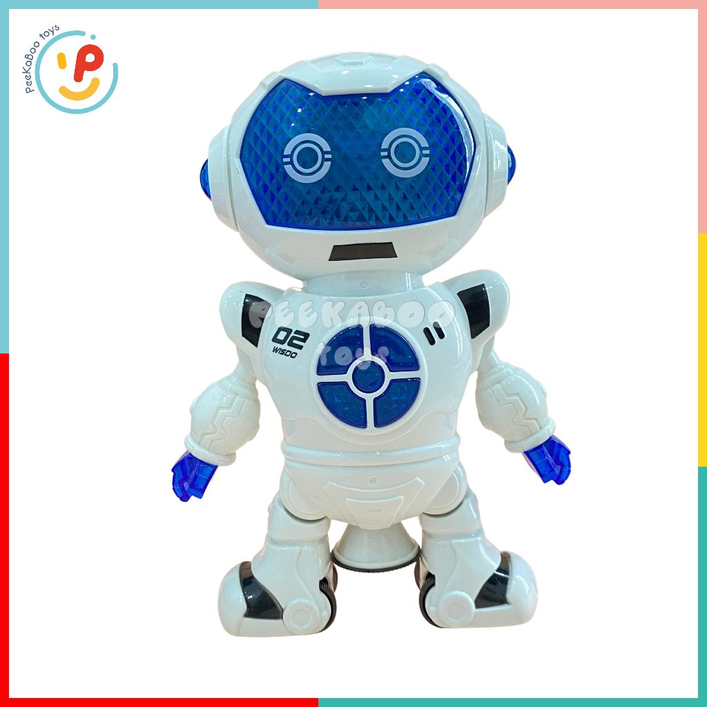 Đồ chơi mô hình Robot Xoay Có Đèn Led 696-38 đồ chơi trẻ em Peekaboo Toys