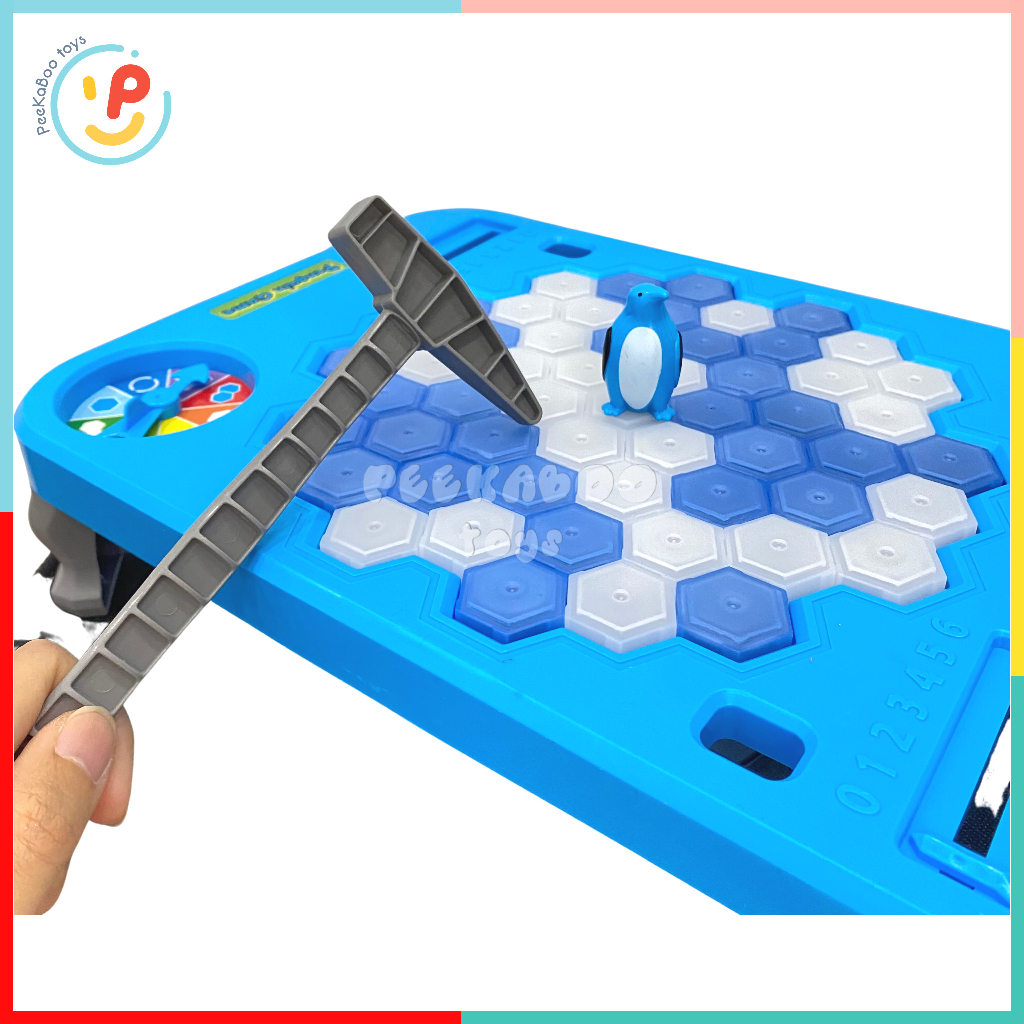 Đồ chơi Phá Băng Chim Cánh Cụt Penguin Ice Breaker SIZE LỚN 1257 màu xanh cho bé đồ chơi trẻ em Peekaboo Toys
