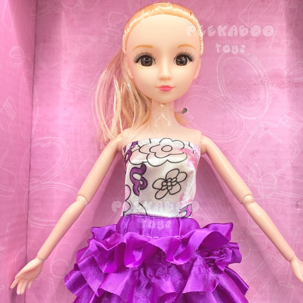 Búp bê công chúa và bộ trang điểm phấn mắt làm đẹp cho bé Lollipop peekabootoys 8322