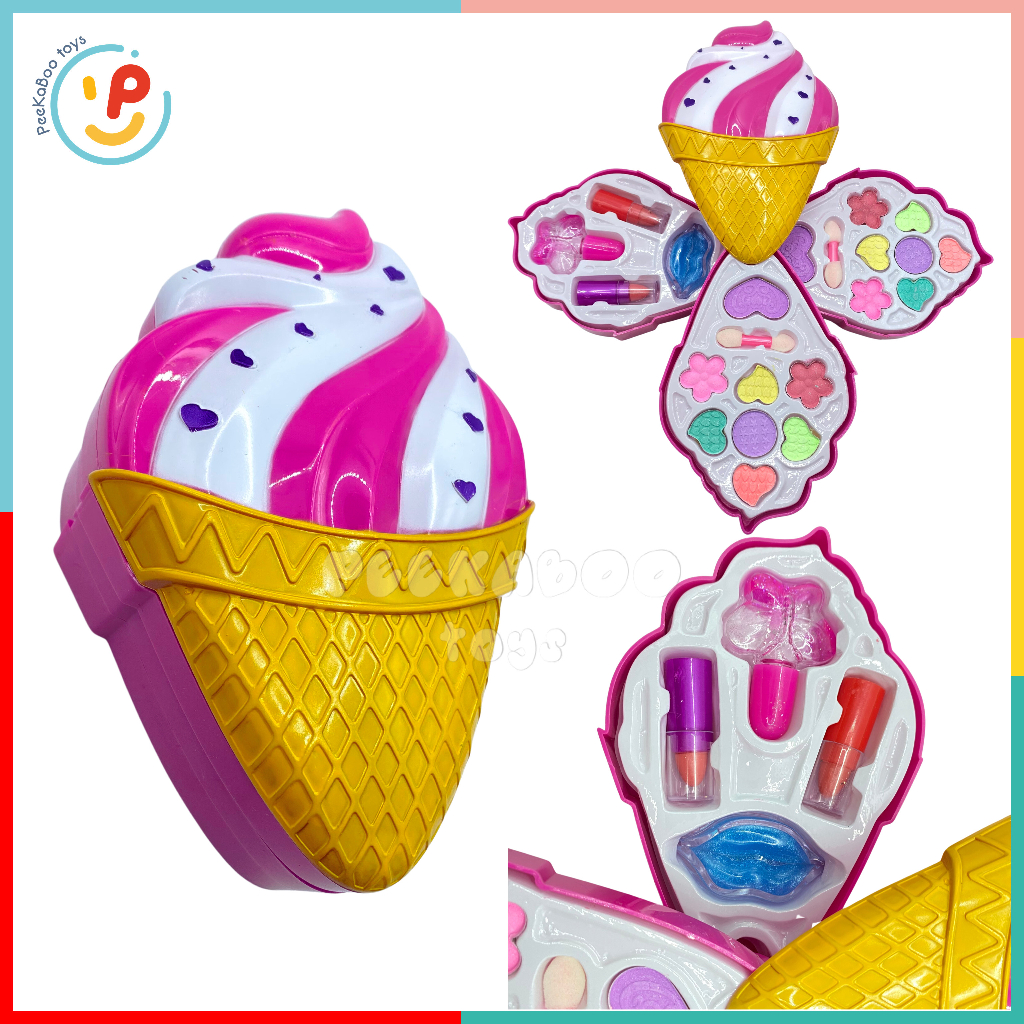 Búp bê công chúa và bộ trang điểm phấn mắt làm đẹp cho bé Lollipop peekabootoys 8322