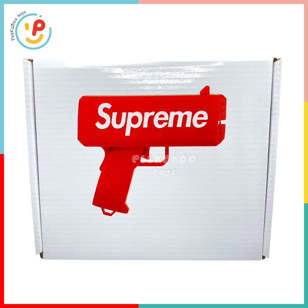 Đồ chơi máy phóng đô la Supreme vui nhộn tặng kèm 100 tờ đô la giấy peekabootoys