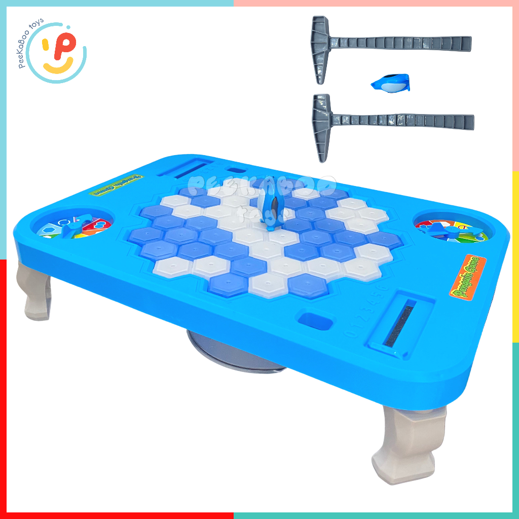Đồ chơi Phá Băng Chim Cánh Cụt Penguin Ice Breaker SIZE LỚN 1257 màu xanh cho bé đồ chơi trẻ em Peekaboo Toys