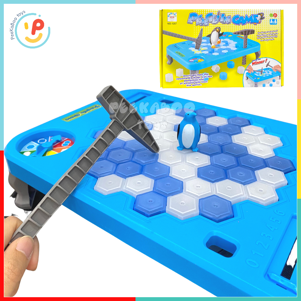 Đồ chơi Phá Băng Chim Cánh Cụt Penguin Ice Breaker SIZE LỚN 1257 màu xanh cho bé đồ chơi trẻ em Peekaboo Toys