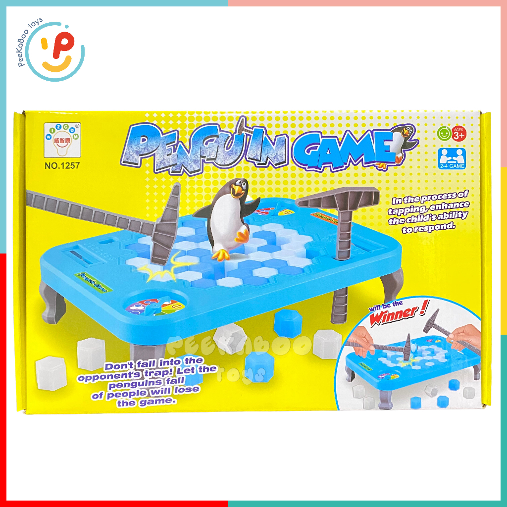 Đồ chơi Phá Băng Chim Cánh Cụt Penguin Ice Breaker SIZE LỚN 1257 màu xanh cho bé đồ chơi trẻ em Peekaboo Toys