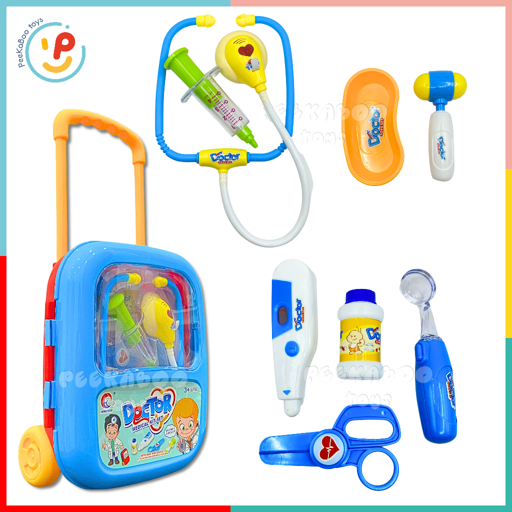 Đồ chơi nhập vai bác sĩ Vali dụng cụ bác sĩ khám bệnh nhiều mẫu PeeKaPaw Toys
