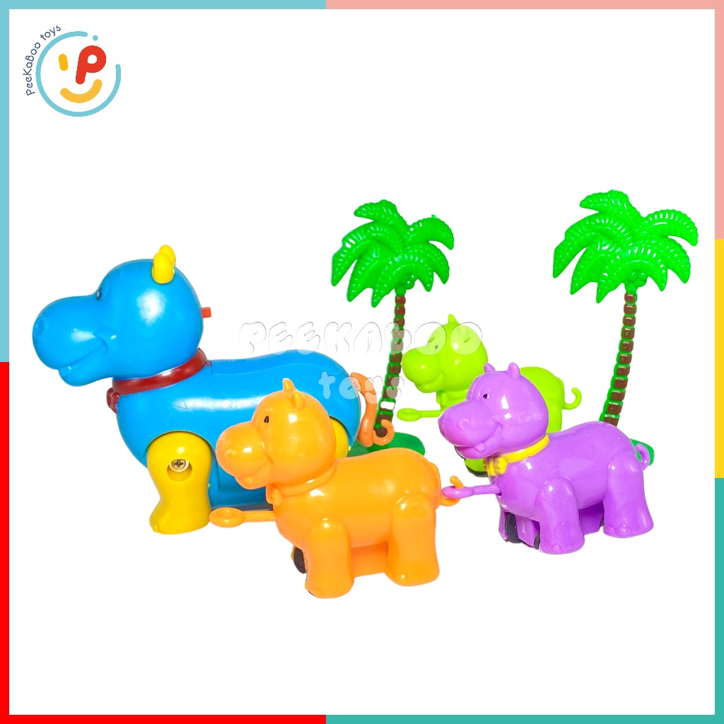 Hộp đồ chơi Đường Ray Xe Lửa hà mã 3327B PeeKaPaw Toys