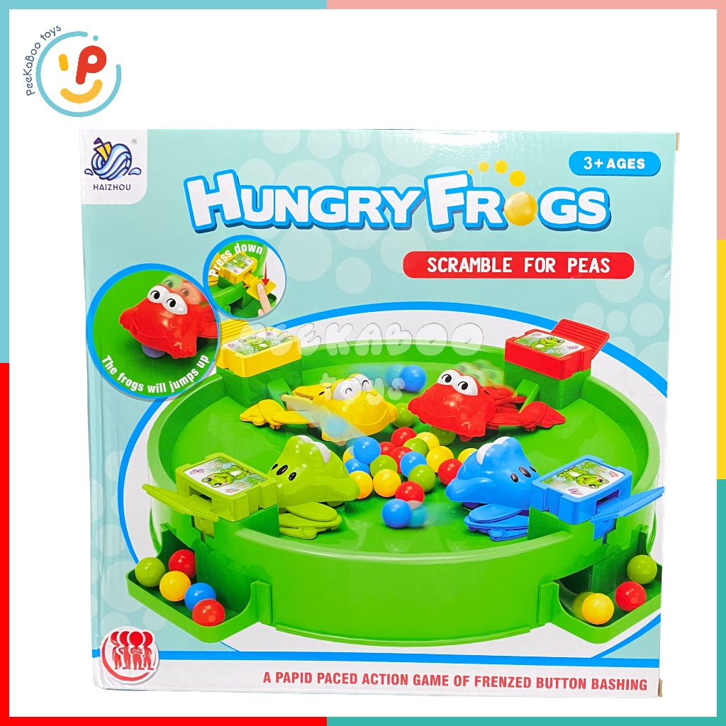 Đồ chơi ếch ăn bi Hungry Frogs HZ024 cỡ lớn cho bé PeeKaPaw Toys