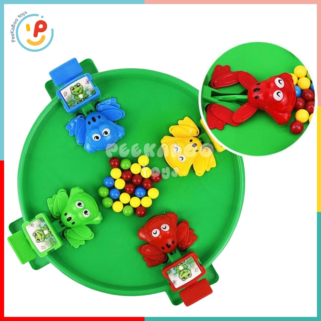 Đồ chơi ếch ăn bi Hungry Frogs HZ024 cỡ lớn cho bé PeeKaPaw Toys