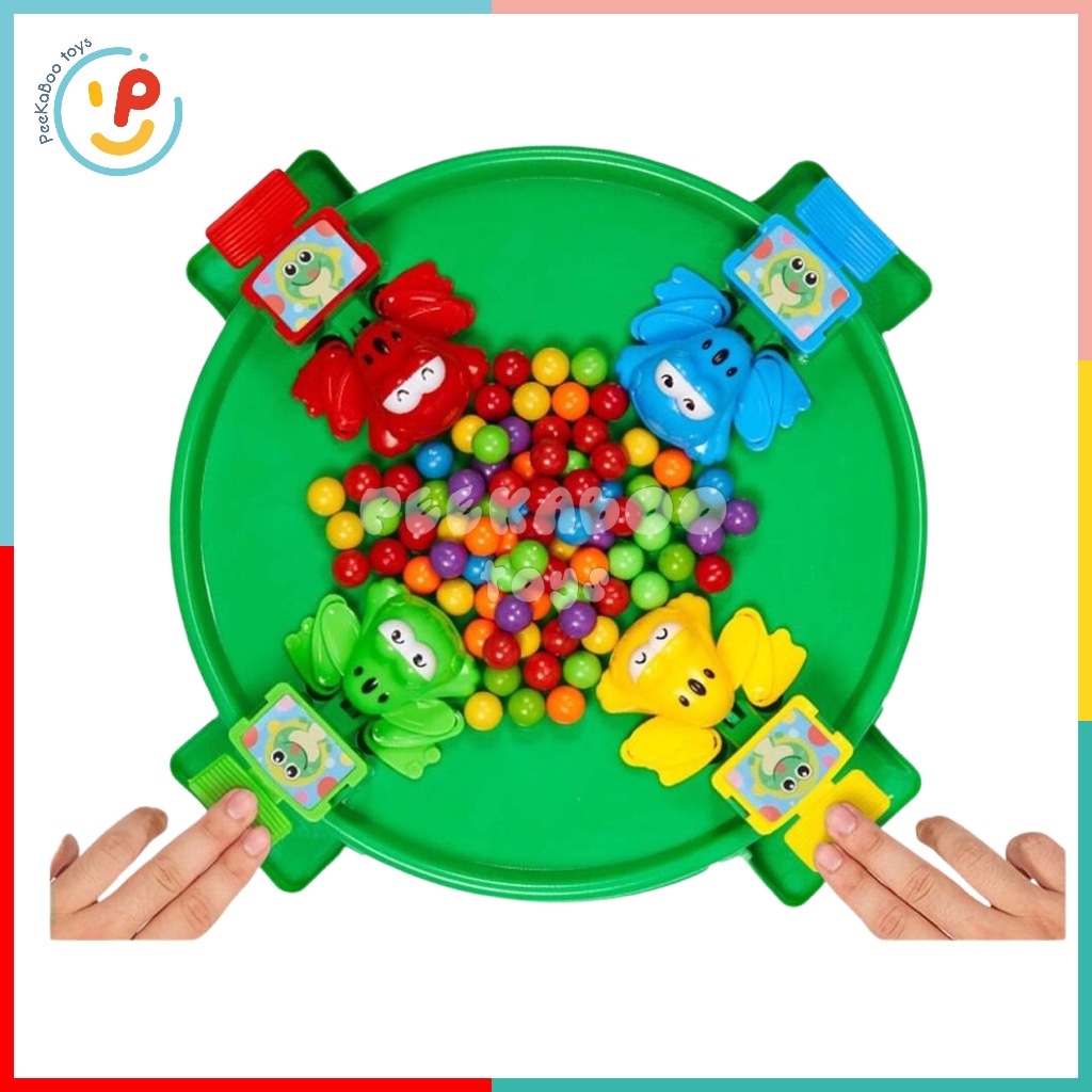 Đồ chơi ếch ăn bi Hungry Frogs HZ024 cỡ lớn cho bé PeeKaPaw Toys