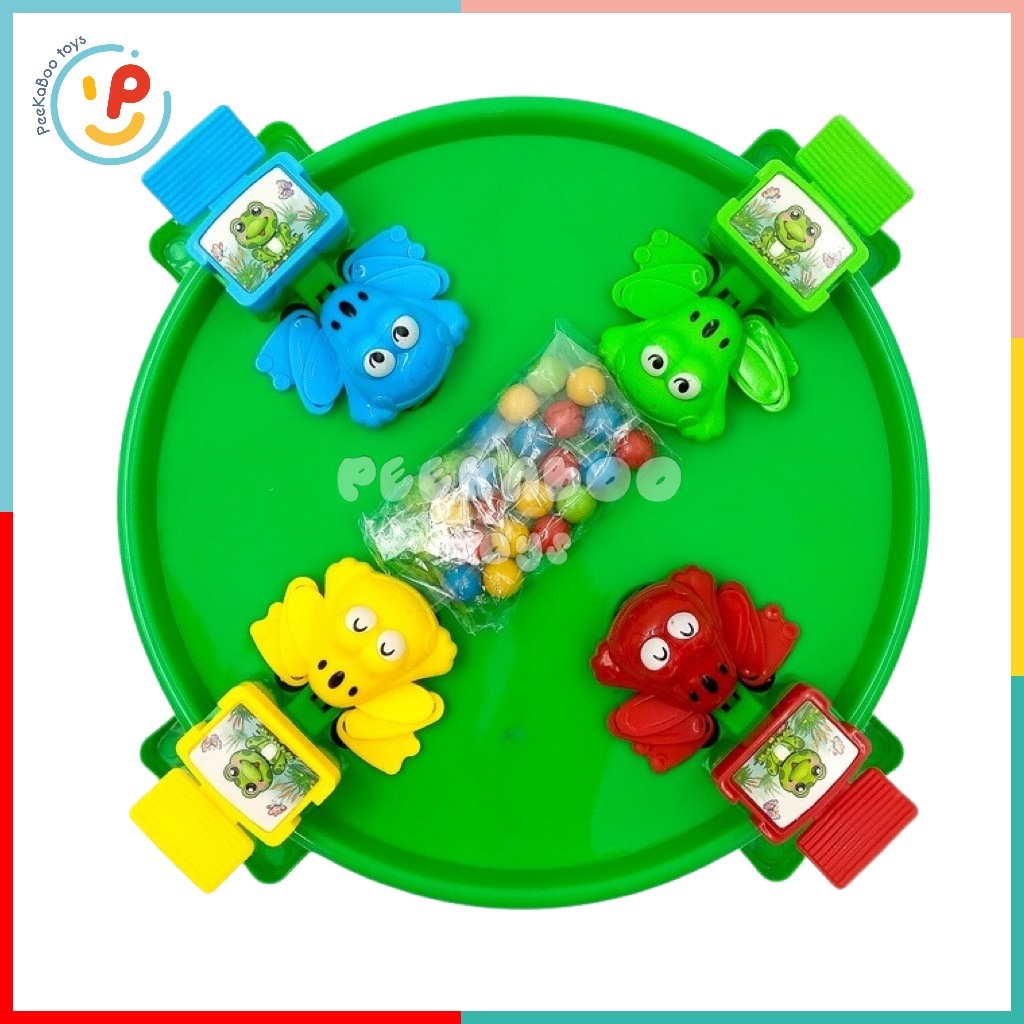 Đồ chơi ếch ăn bi Hungry Frogs HZ024 cỡ lớn cho bé PeeKaPaw Toys