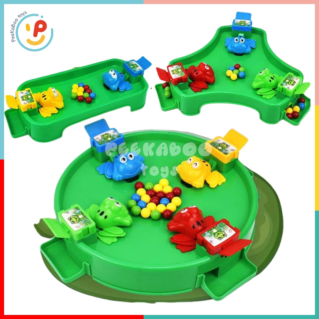 Đồ chơi ếch ăn bi Hungry Frogs HZ024 cỡ lớn cho bé PeeKaPaw Toys