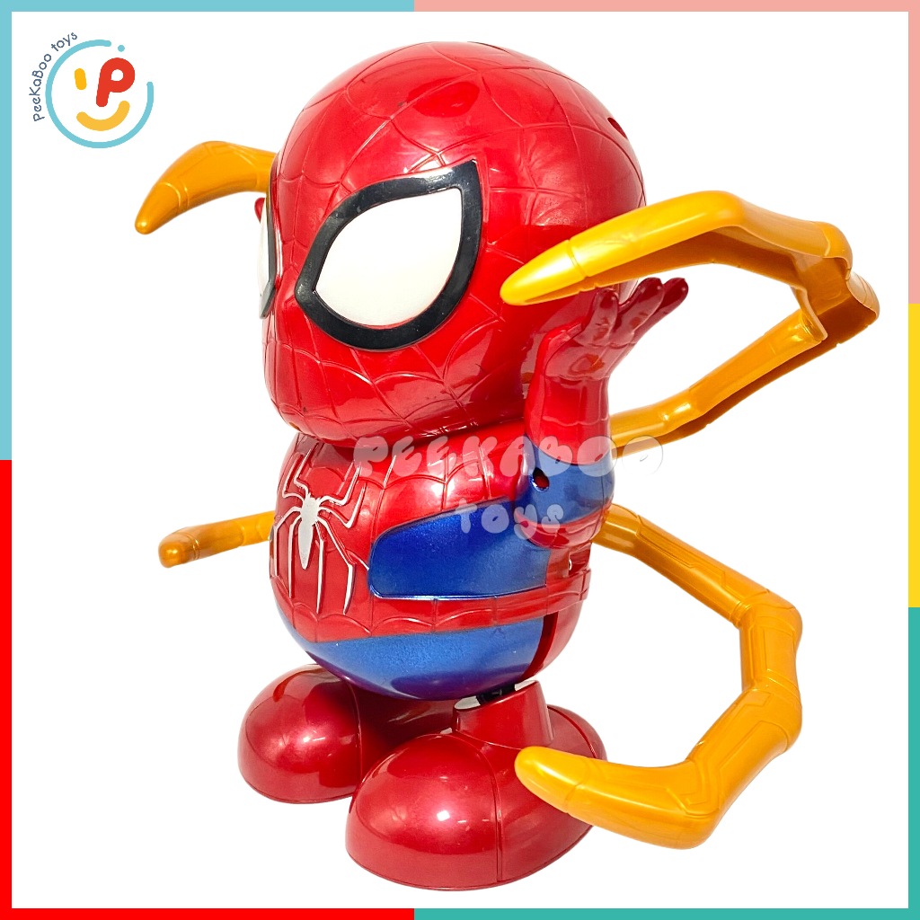 Mô hình Nhân Vật Siêu Anh Hùng Spiderman Avengers Có Đèn và Âm Thanh sống động 155 PeeKaPaw Toys