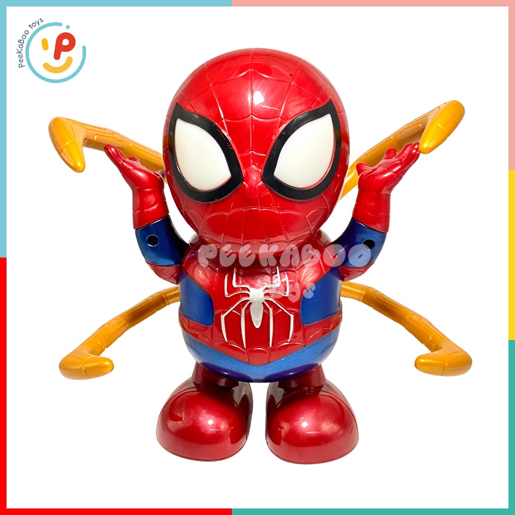Mô hình Nhân Vật Siêu Anh Hùng Spiderman Avengers Có Đèn và Âm Thanh sống động 155 PeeKaPaw Toys