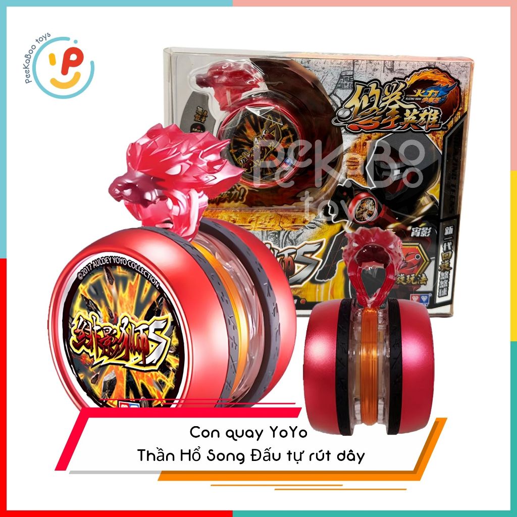 Con quay YoYo 677121 thần Hổ song đấu tự rút dây chất luợng cao đồ chơi trẻ em Peekaboo Toys