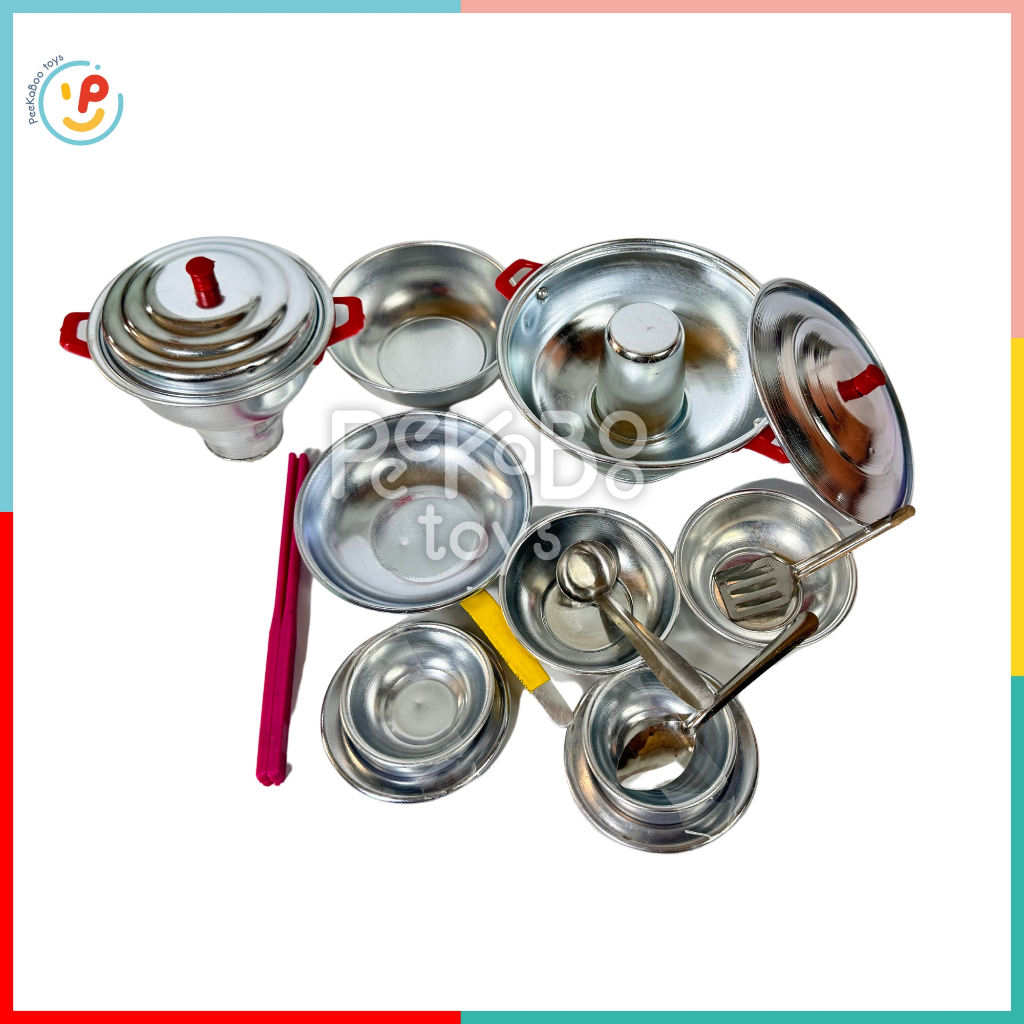 Đồ chơi nhà bếp lẩu cù lao bằng NHÔM 29cm hàng Việt Nam