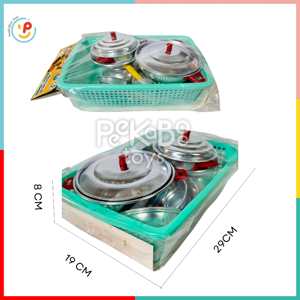 Đồ chơi nhà bếp lẩu cù lao bằng NHÔM 29cm hàng Việt Nam