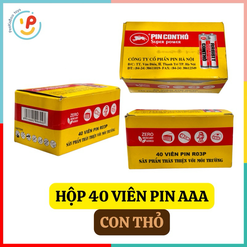 Pin Con Thỏ pin tiểu AA pin đũa AAA hàng VN PeeKaPaw Toys