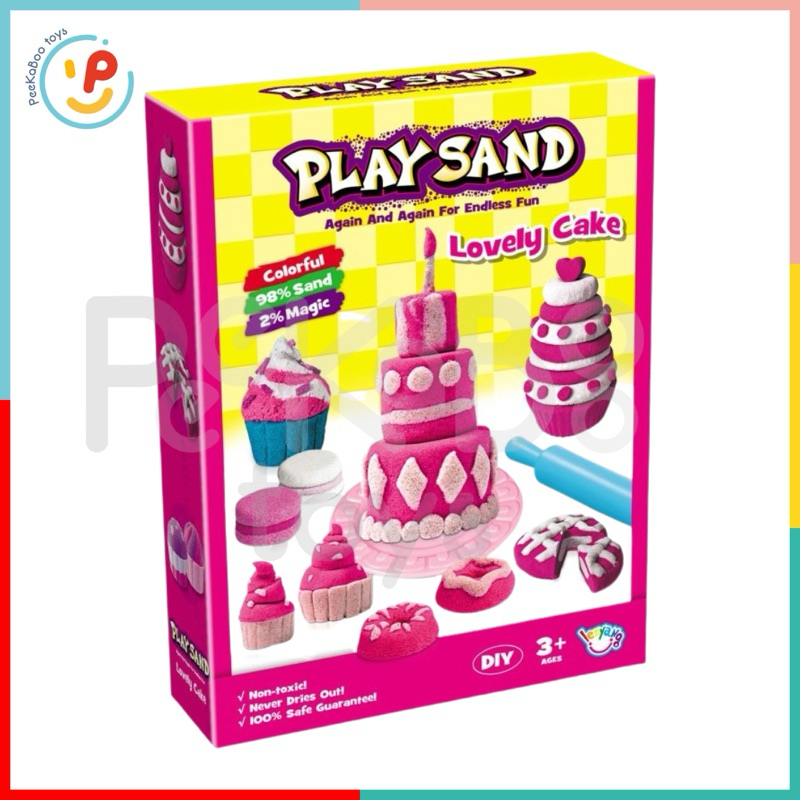 Đồ chơi Cát Động Lực Kèm Khuôn PLAYSAND Building Blocks 500g PeeKaPaw Toys
