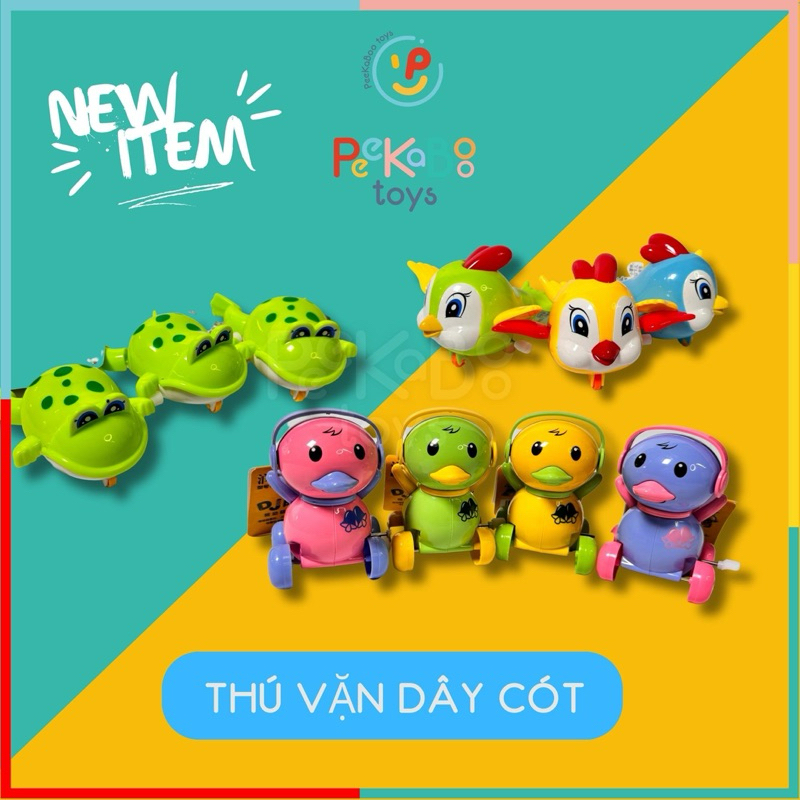 Đồ chơi thú vặn dây cót đáng yêu nhiều mẫu peekabootoys