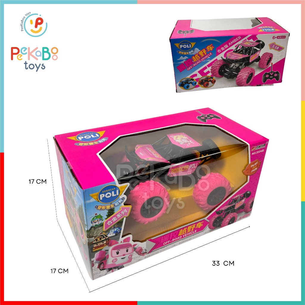 Xe địa hình điều khiển từ xa Robocar Poli hợp kim Pin sạc 3104 PeeKaPaw Toys