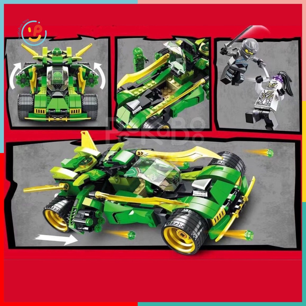 Bộ xếp hình NINJA WORLD 489 mảnh 98294 đồ chơi trẻ em Peekaboo Toys