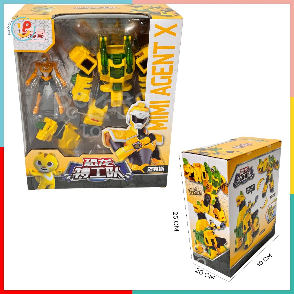 Đồ chơi Robot Siêu nhân Gao Agent X cưỡi thú 2258 peekabootoys