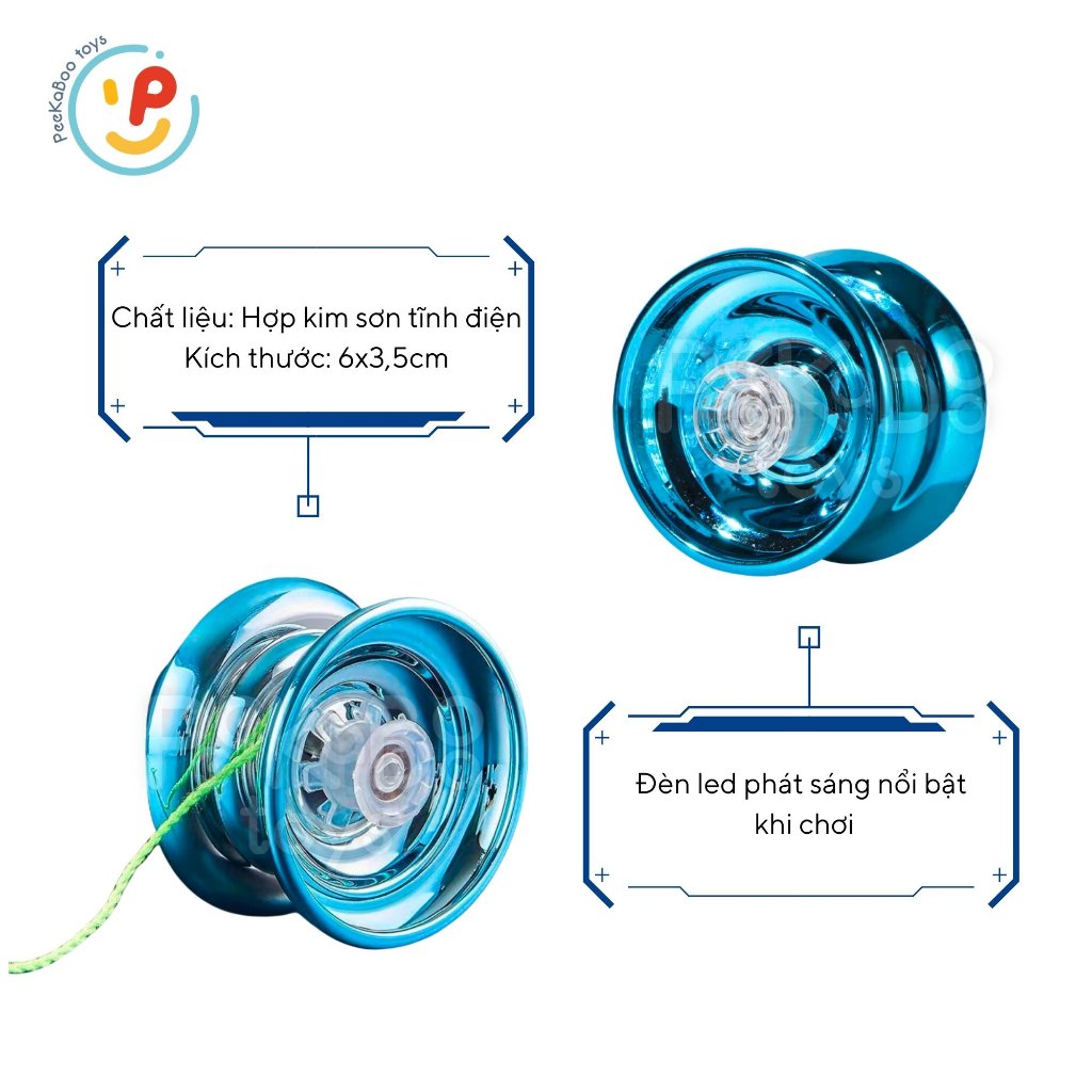 Đồ chơi YoYo chuyên nghiệp yoyo bông vụ xoay 779-037 Peekapaw Toys