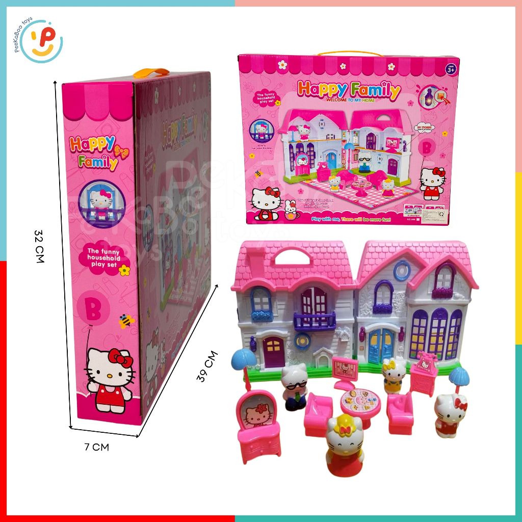Đồ chơi mô hình gia đình mèo Kitty 596 đồ chơi trẻ em PeekaPaw Toys