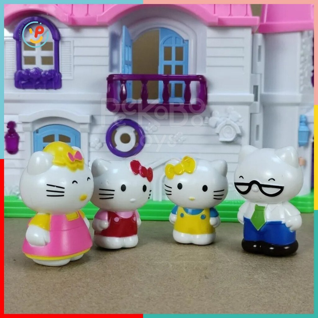 Đồ chơi mô hình gia đình mèo Kitty 596 đồ chơi trẻ em PeekaPaw Toys