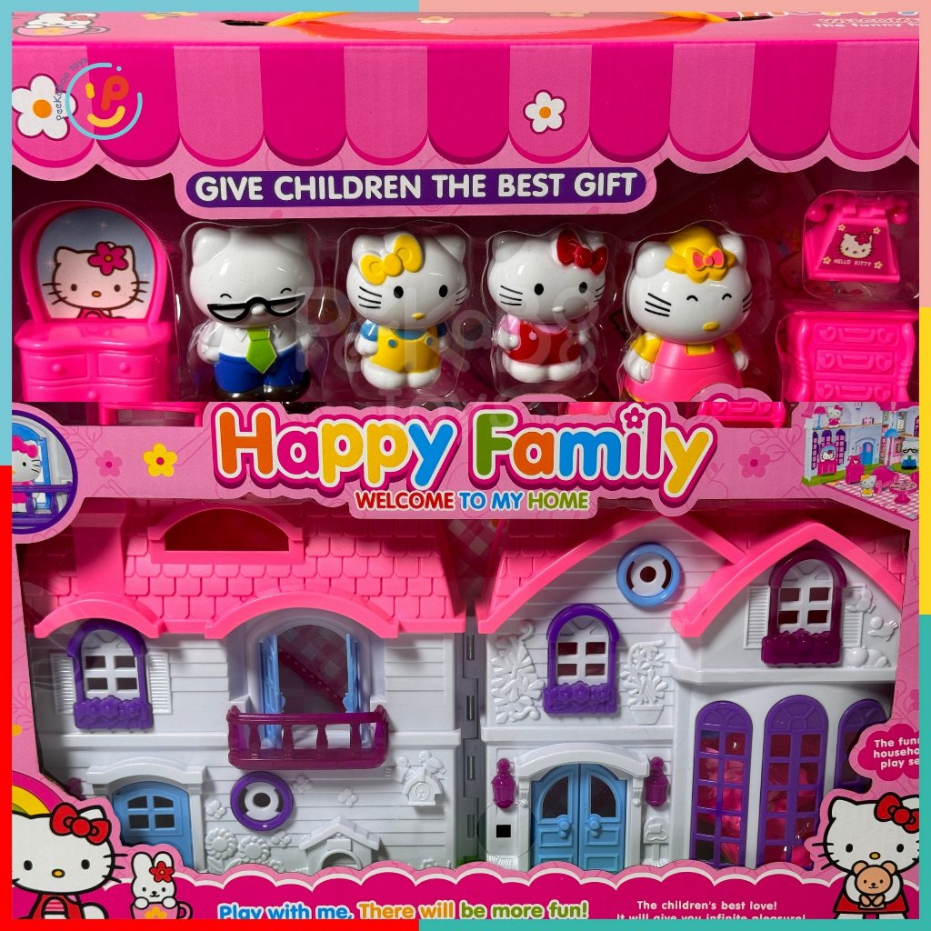 Đồ chơi mô hình gia đình mèo Kitty 596 đồ chơi trẻ em PeekaPaw Toys
