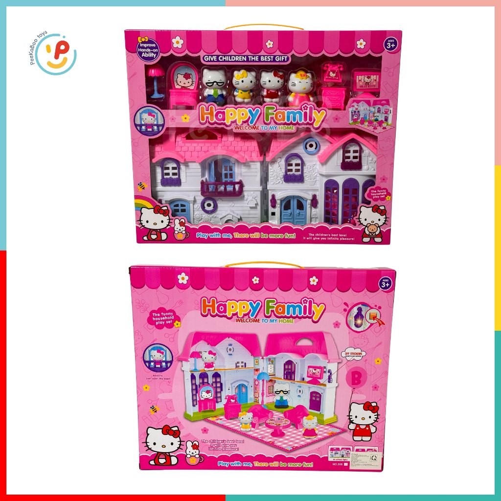 Đồ chơi mô hình gia đình mèo Kitty 596 đồ chơi trẻ em PeekaPaw Toys