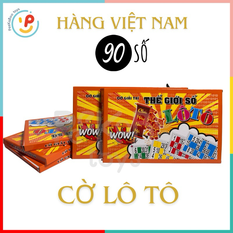 Bộ cờ lô tô truyền thống 90 số bằng gỗ