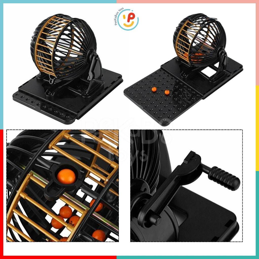 Lồng quay lô tô 90 số Bingo sắt cao cấp 8229