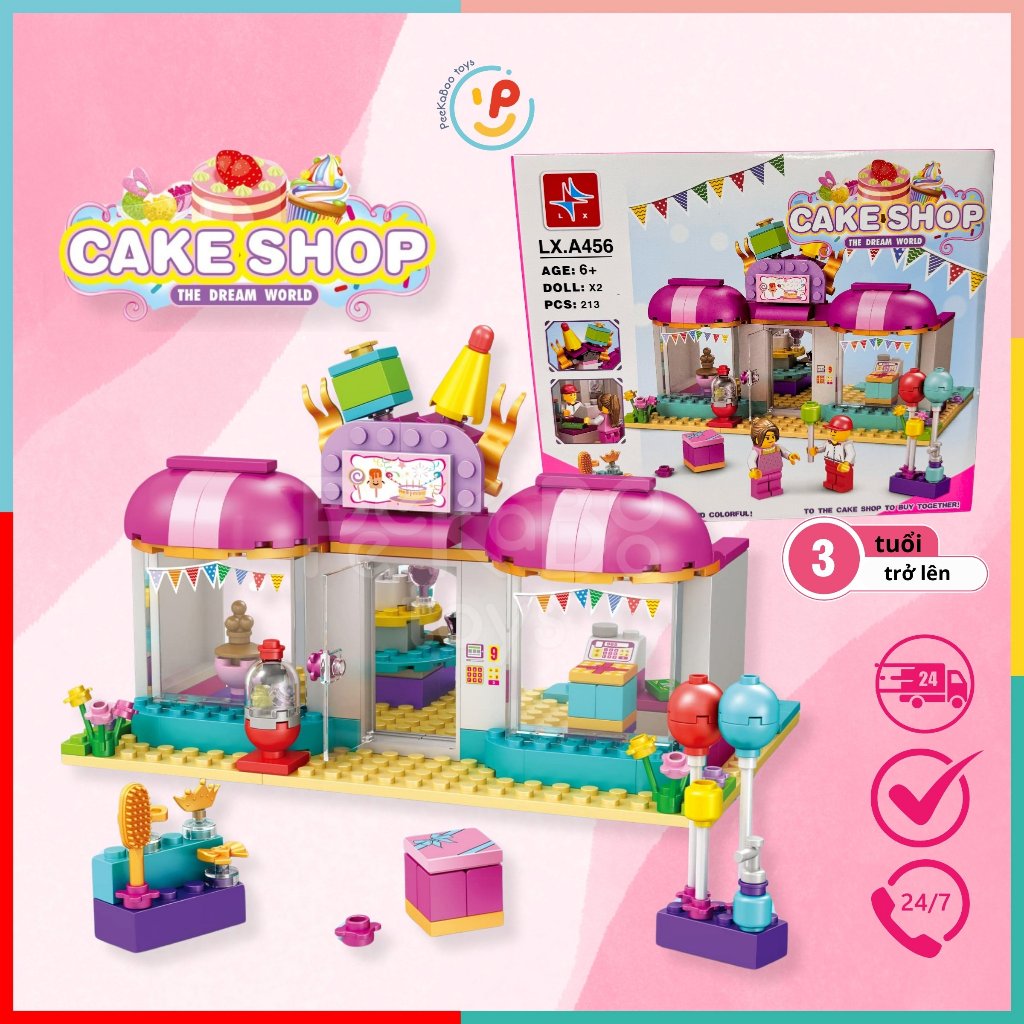 Bộ xếp hình cửa hàng bánh ngọt the Dream World 213 mảnh LX A456