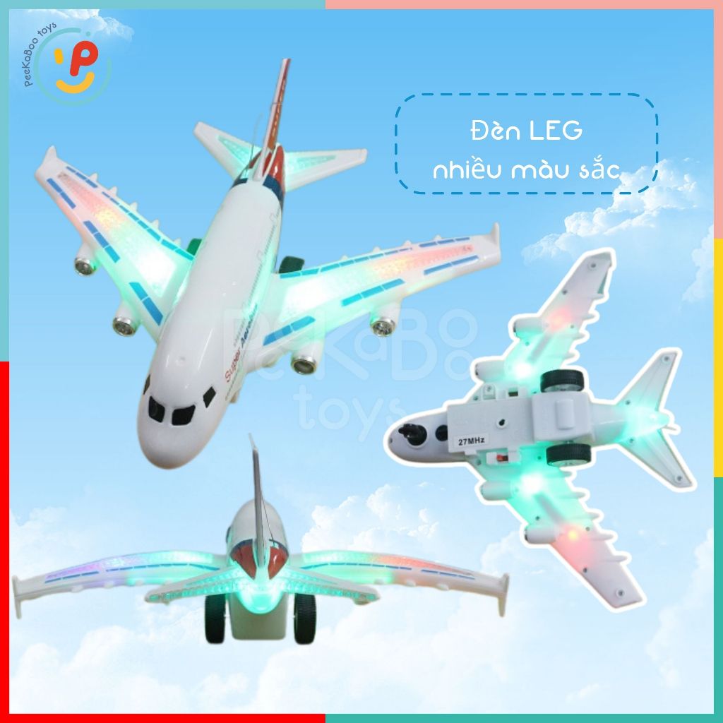 Máy bay điều khiển từ xa có đèn led siêu đẹp Aerobus 529-204