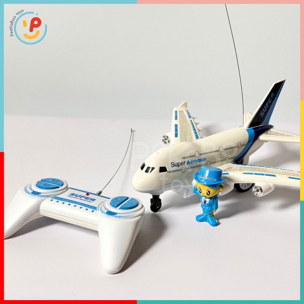 Máy bay điều khiển từ xa có đèn led siêu đẹp Aerobus 529-204