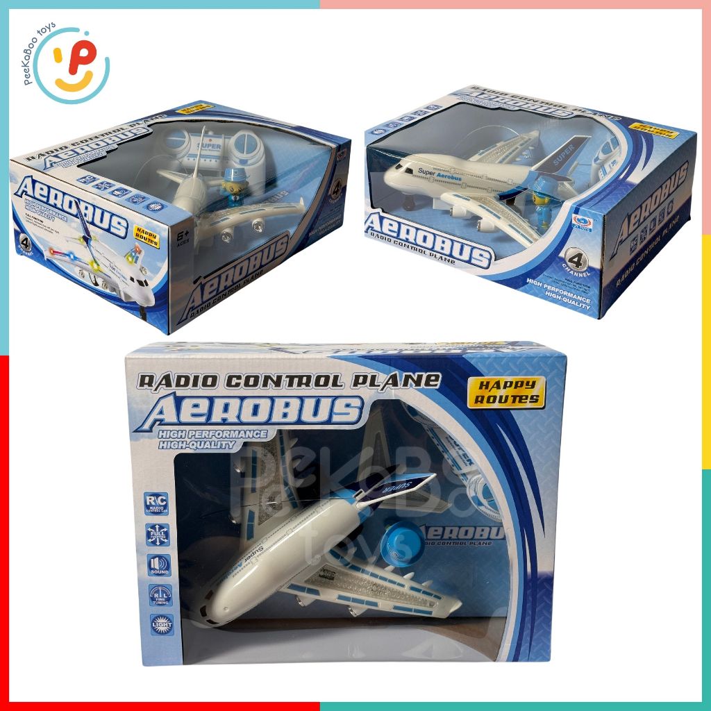 Máy bay điều khiển từ xa có đèn led siêu đẹp Aerobus 529-204