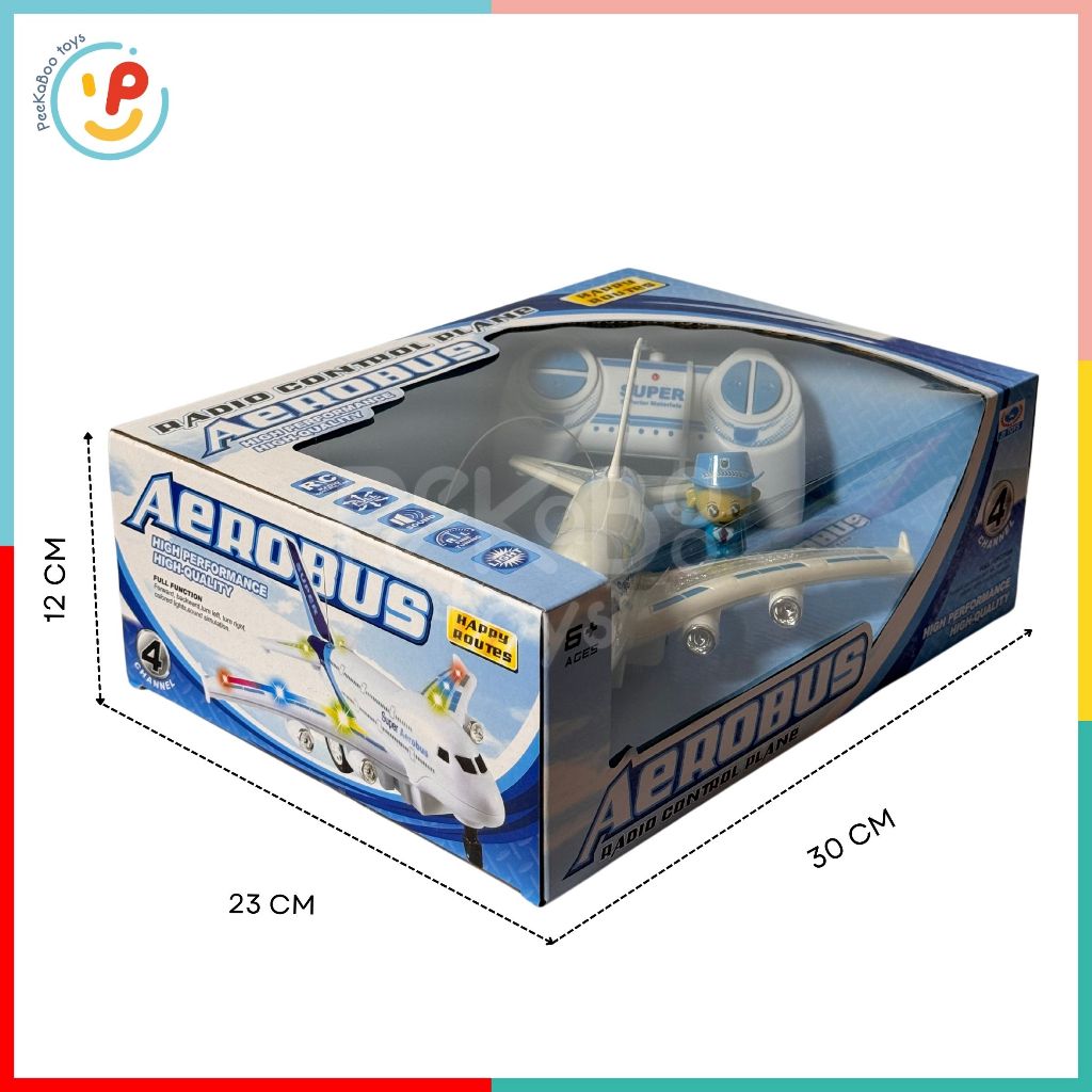 Máy bay điều khiển từ xa có đèn led siêu đẹp Aerobus 529-204