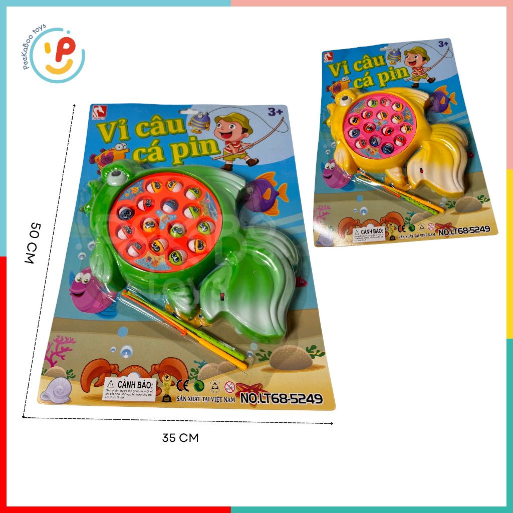 Đồ chơi tuổi thơ Vỉ Câu Cá và Đập Cá PeeKaPaw Toys