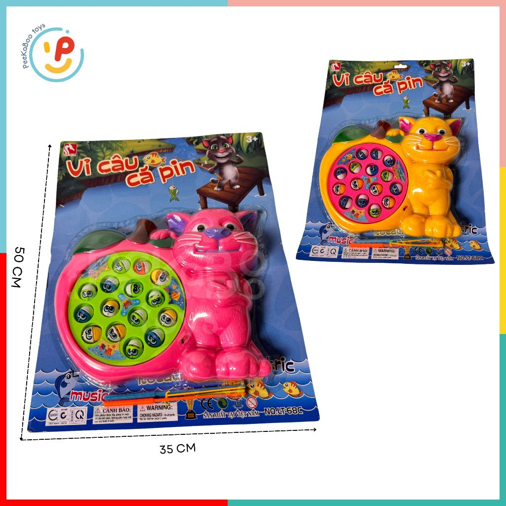 Đồ chơi tuổi thơ Vỉ Câu Cá và Đập Cá PeeKaPaw Toys