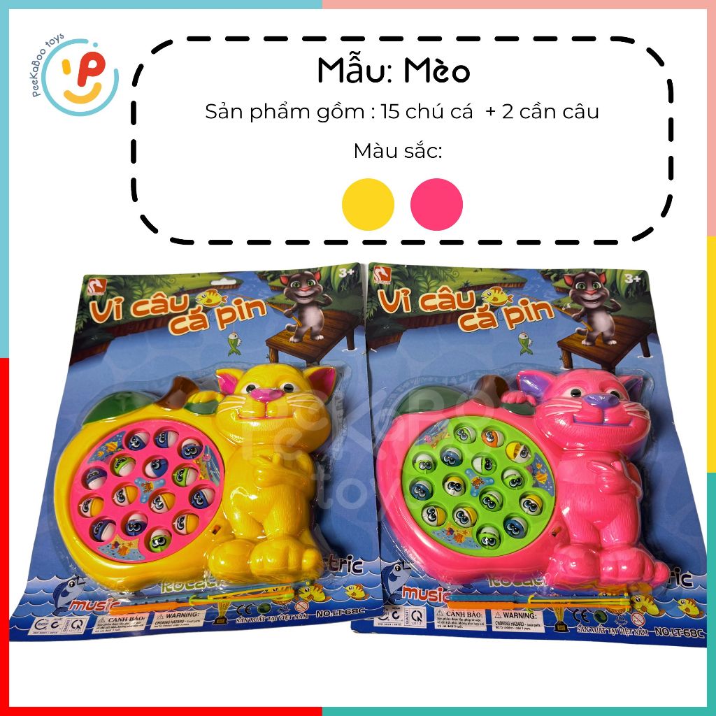 Đồ chơi tuổi thơ Vỉ Câu Cá và Đập Cá PeeKaPaw Toys