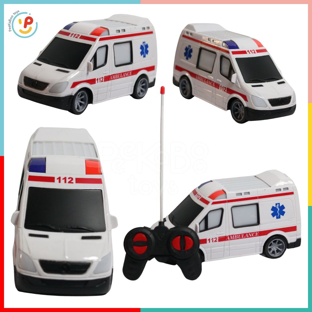 Xe cứu thương điều khiển từ xa cho bé có đèn 688