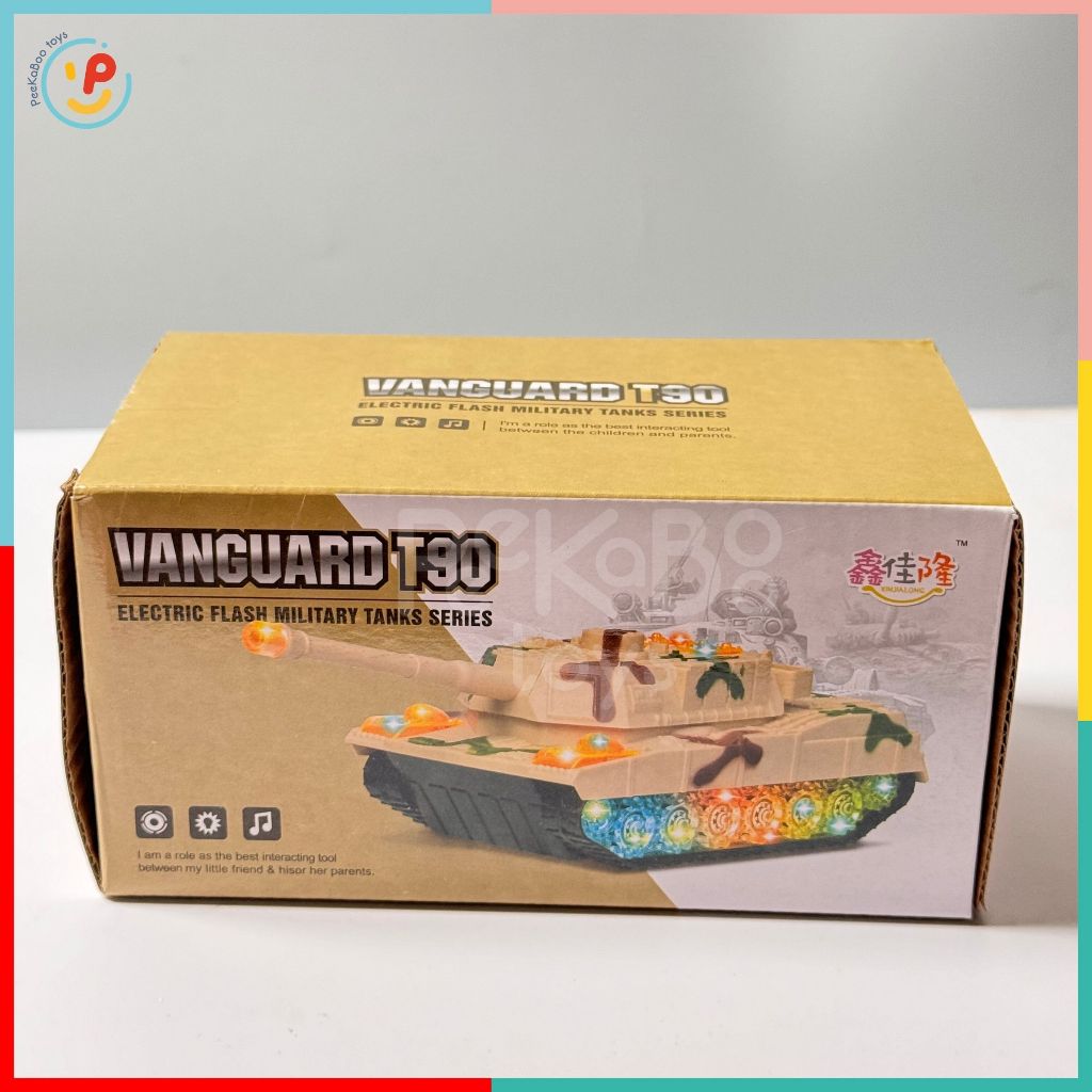 Đồ chơi Xe tăng dùng pin có ĐÈN và ÂM THANH cho bé 3039