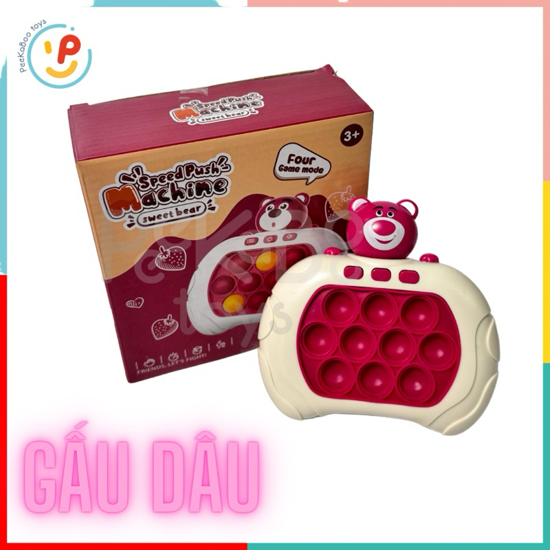 Đồ chơi máy bấm điện tử POP IT 200 level nhiều mẫu PeeKaPaw Toys