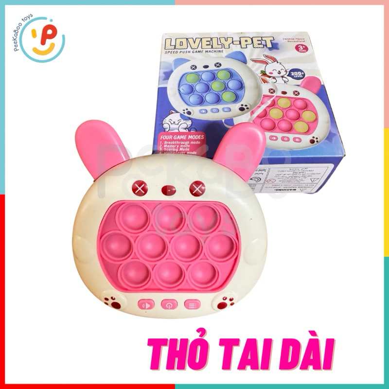 Đồ chơi máy bấm điện tử POP IT 200 level nhiều mẫu PeeKaPaw Toys