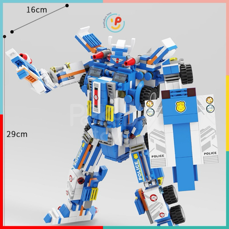 Bộ xếp hình City Robocop Super Police LX A401 828 mảnh