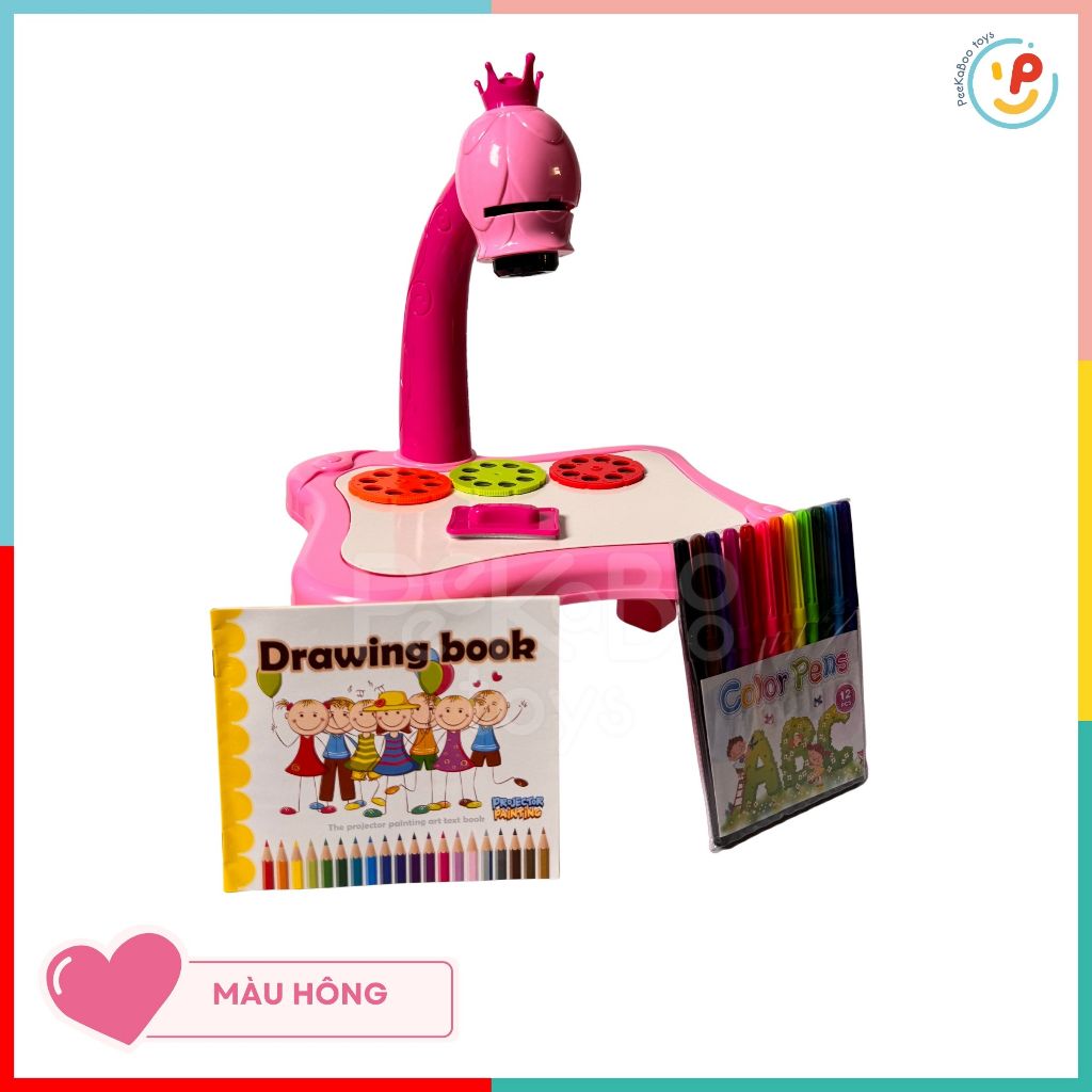 Bảng chiếu tập vẽ cho bé thông minh Projector Painting 6886 PeeKaPaw Toys