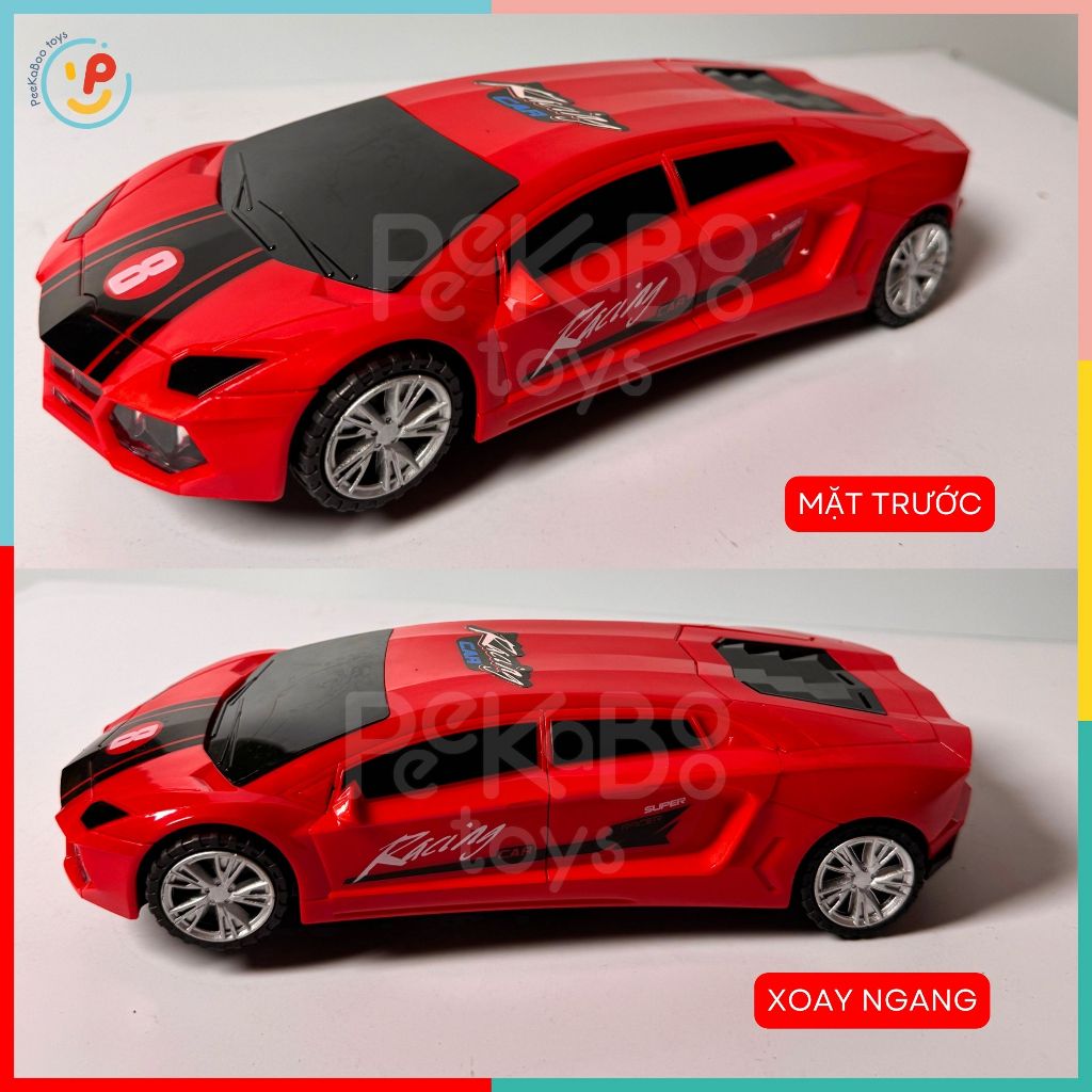 Đồ chơi xe đua Seppo Racer xoay 360 độ dùng pin có nhạc đèn 193-19